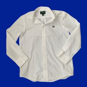 RALPH LAUREN White Classic Oxford Dress Shirt Button Up Youth Boys Size 10